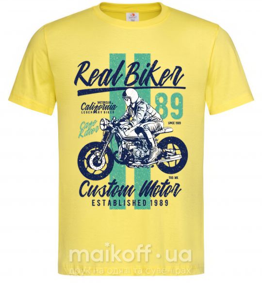 Чоловіча футболка Real Biker Лимонний фото