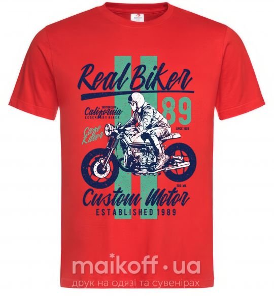 Чоловіча футболка Real Biker Червоний фото