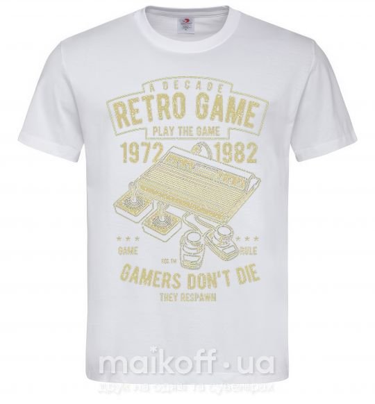 Мужская футболка Retro Game Белый фото