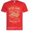 Мужская футболка Retro Game Красный фото