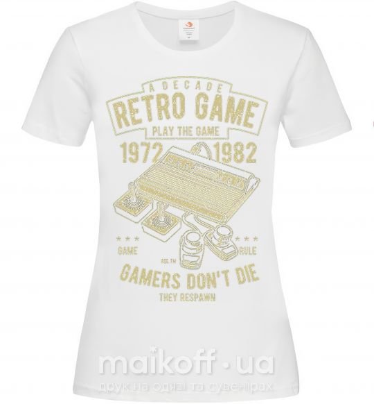 Жіноча футболка Retro Game Білий фото