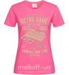 Жіноча футболка Retro Game Яскраво-рожевий фото