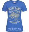 Жіноча футболка Retro Game Яскраво-синій фото