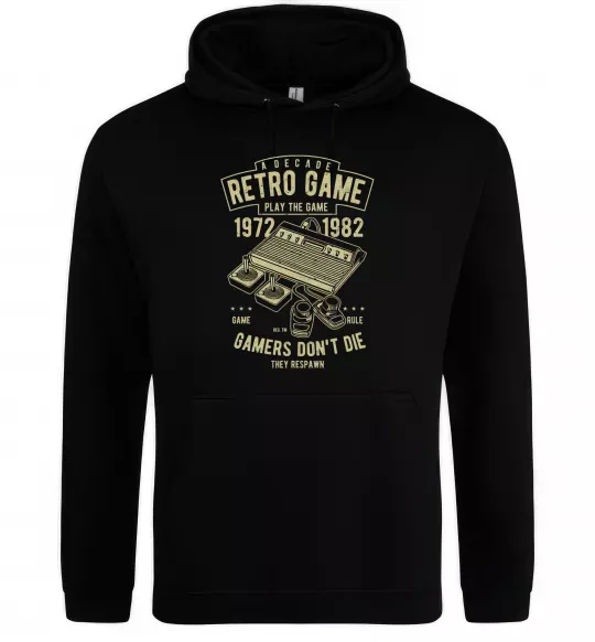 Женская толстовка (худи) Retro Game Черный фото