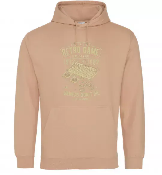 Женская толстовка (худи) Retro Game Песочный фото