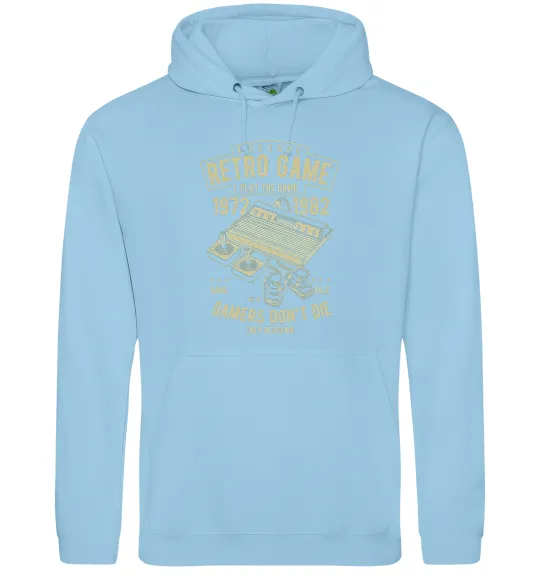 Женская толстовка (худи) Retro Game Голубой фото