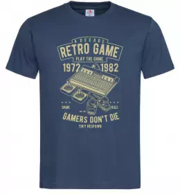 Чоловіча футболка Retro Game Темно-синій фото