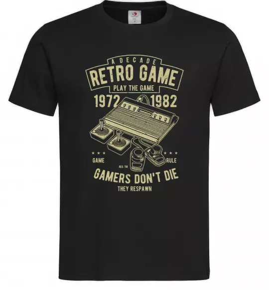 Мужская футболка Retro Game Черный фото