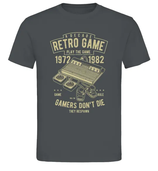 Мужская футболка Retro Game Графит фото