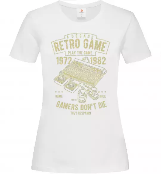 Женская футболка Retro Game Белый фото