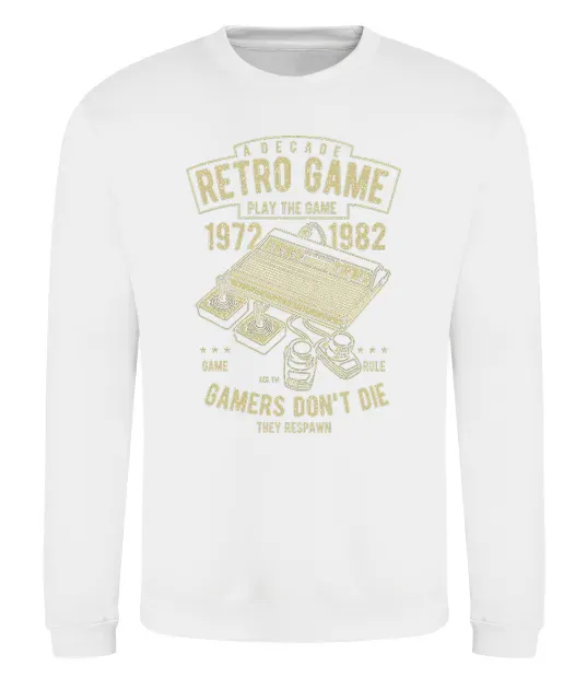 Світшот Retro Game Білий фото