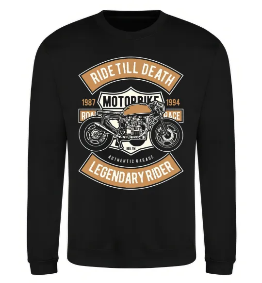 Світшот Ride Till Death Чорний фото
