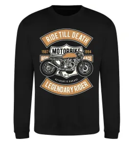 Світшот Ride Till Death Чорний фото