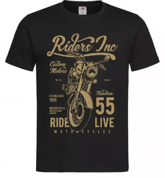 Мужская футболка Riders Черный фото