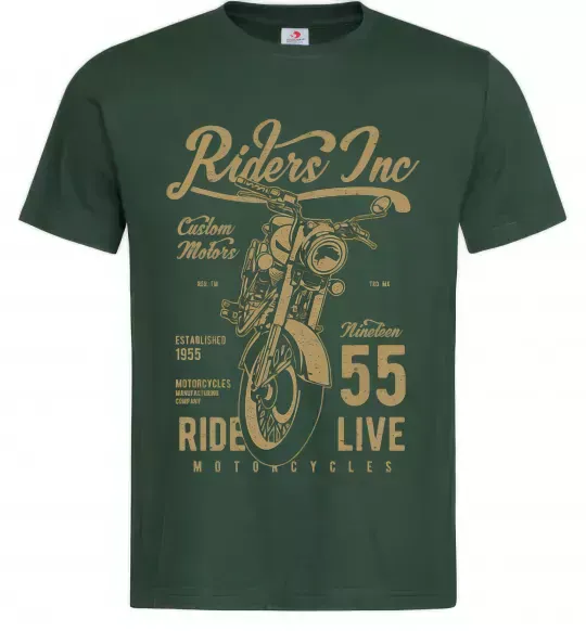 Мужская футболка Riders Темно-зеленый фото