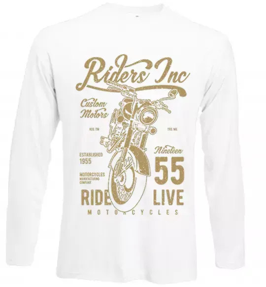 Лонгслів Riders Білий фото