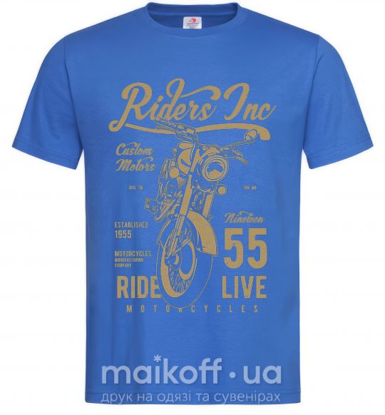 Чоловіча футболка Riders Яскраво-синій фото