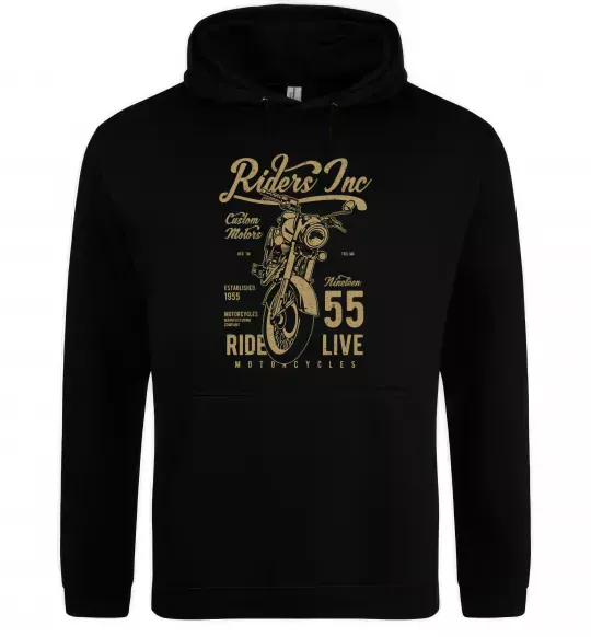Мужская толстовка (худи) Riders Черный фото