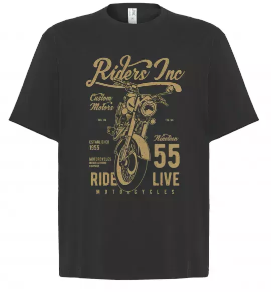 Футболка Оверсайз Riders Черный фото