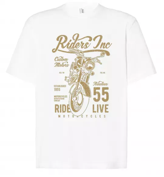 Футболка Оверсайз Riders Белый фото