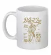 Чашка керамическая Riders Белый фото