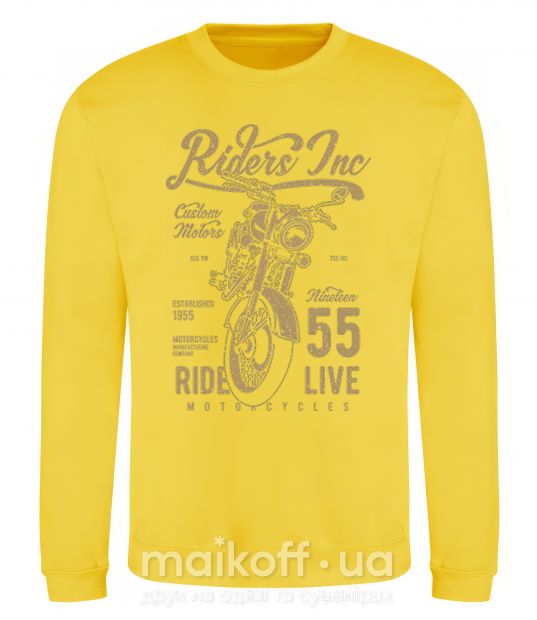 Свитшот Riders Солнечно желтый фото
