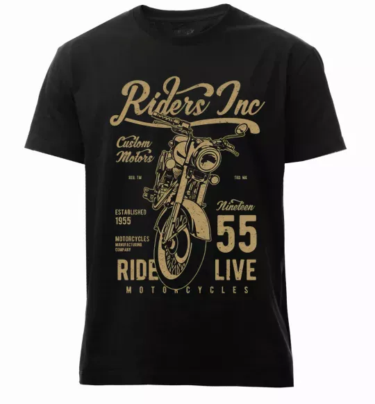 Мужская премиум футболка Riders Черный фото