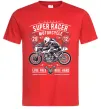 Мужская футболка Super Racer Motorcycle Красный Мужская футболка Super Racer Motorcycle Красный фото