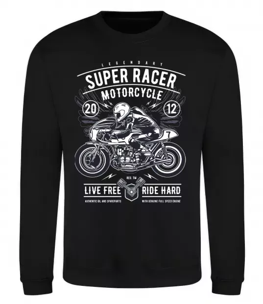 Свитшот Super Racer Motorcycle Черный фото