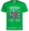 Мужская футболка Super Racer Motorcycle Зеленый фото