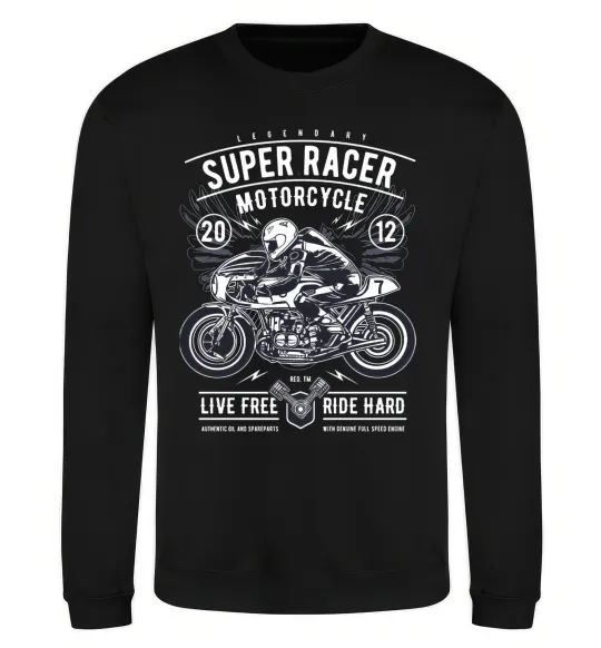 Свитшот Super Racer Motorcycle Черный фото