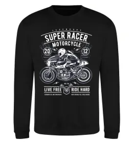 Світшот Super Racer Motorcycle Чорний фото