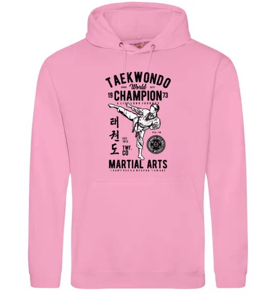 Жіноча толстовка (худі) Taekwondo World Рожевий фото