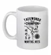 Чашка керамічна Taekwondo World Білий фото