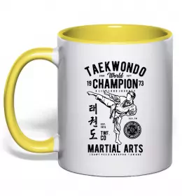 Чашка с цветной ручкой