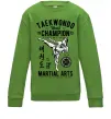 Детский Свитшот Taekwondo World Лаймовый фото