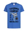 Дитяча футболка Taekwondo World Яскраво-синій фото