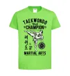 Дитяча футболка Taekwondo World Лаймовий фото