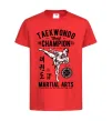 Дитяча футболка Taekwondo World Червоний фото