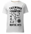Мужская премиум футболка Taekwondo World Белый фото