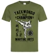 Чоловіча футболка Taekwondo World Оливковий Чоловіча футболка Taekwondo World Оливковий фото