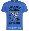 Чоловіча футболка Taekwondo World Яскраво-синій фото