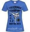 Жіноча футболка Taekwondo World Яскраво-синій фото