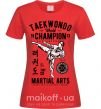 Женская футболка Taekwondo World Красный фото