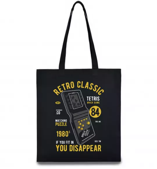 Эко-сумка Tetris Brick Game Черный фото