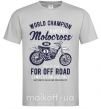 Чоловіча футболка Vintage Motocross Сірий фото