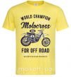 Чоловіча футболка Vintage Motocross Лимонний фото