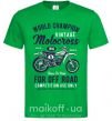 Мужская футболка Vintage Motocross Зеленый фото