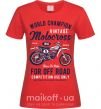 Жіноча футболка Vintage Motocross Червоний фото
