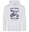 Женская толстовка (худи) Vintage Motocross Серый меланж фото